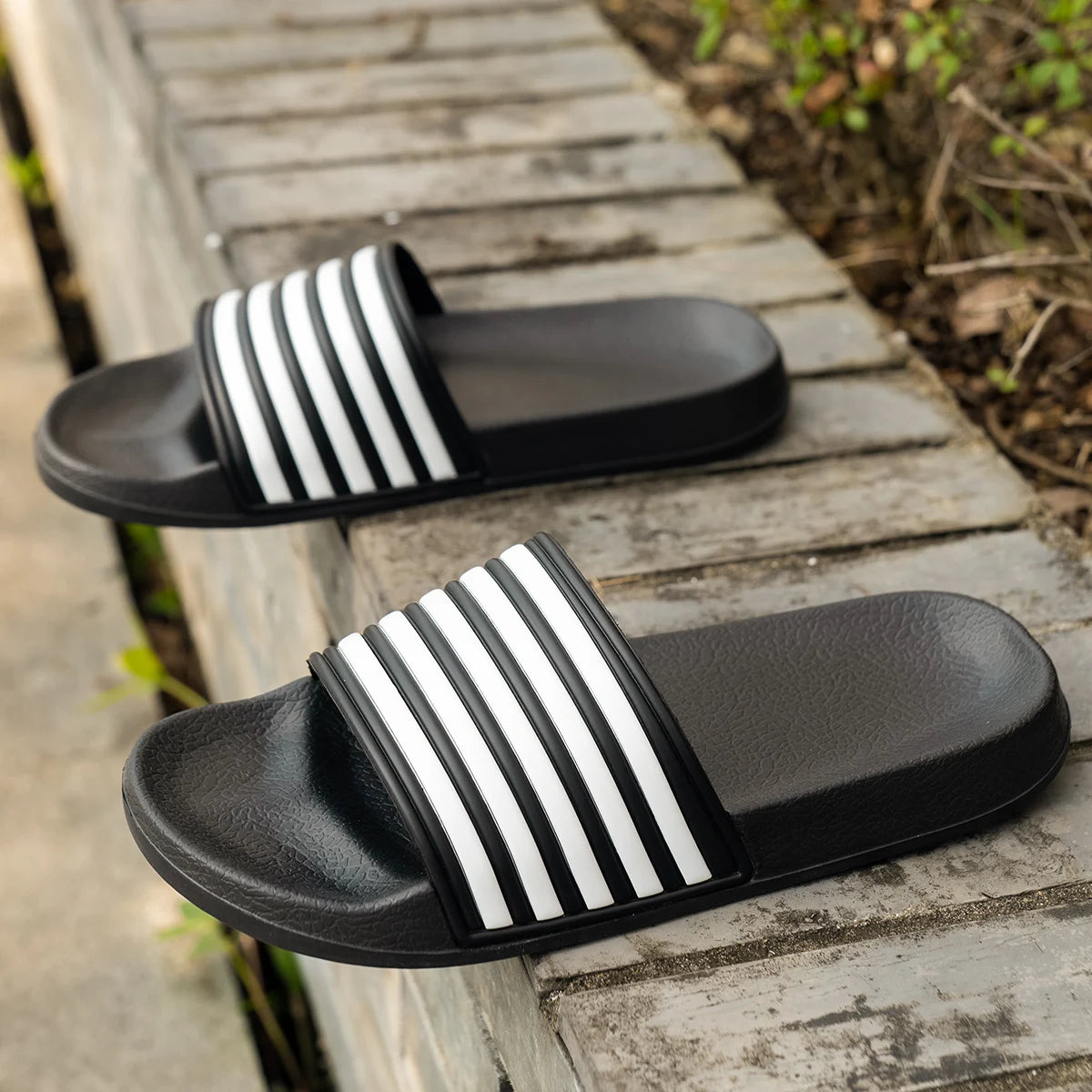 Men's Fashionable Slippers, Comfortable, Non-Slip, Wear-Resistant, Waterproof, Home Outing, Casual Beach Sandals