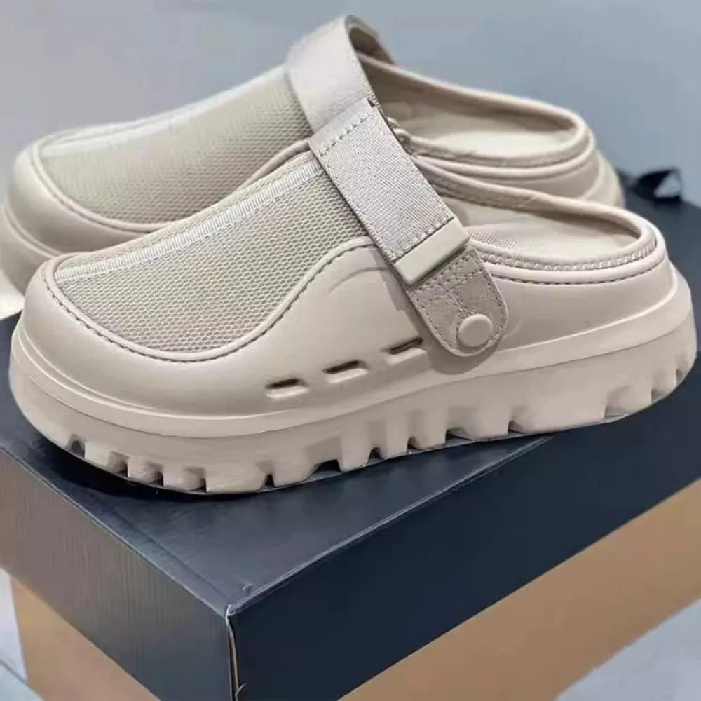 Comfortable Men Pool Sandals Summer Outdoor Beach Shoes Men Slip on Garden Clogs Casual Water Shower Slippers Unisex Zapatos