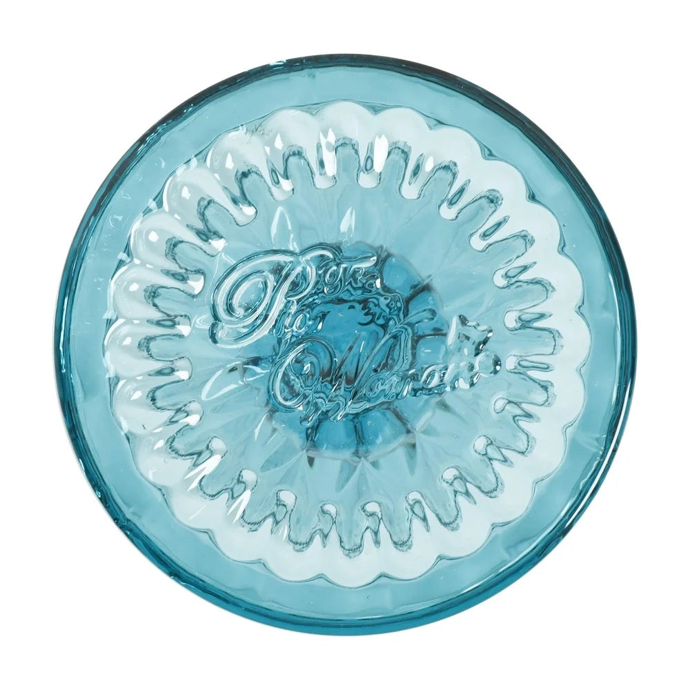 Amelia Teal Goblet Set of 4 Vintage Inspired Glasses Dishwasher Safe Elegant Drinkware Special Occasions and Everyday Use