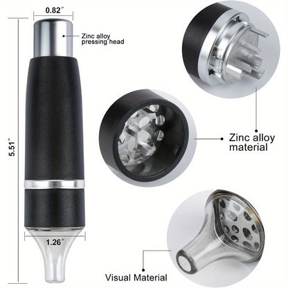 1pc Metal Grinder - Efficient, Detachable, and Integrated ABS Material for Smooth Tobacco and Spice Grinding Experience
