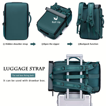 Large Capacity Multi-Functional Backpack - Spacious Hiking & Camping Knapsack with Shoes Compartment, USB Charging Port, Padded Laptop Sleeve, and Multiple Compartments - Ideal for Men, Women, Business, College, and Outdoor E