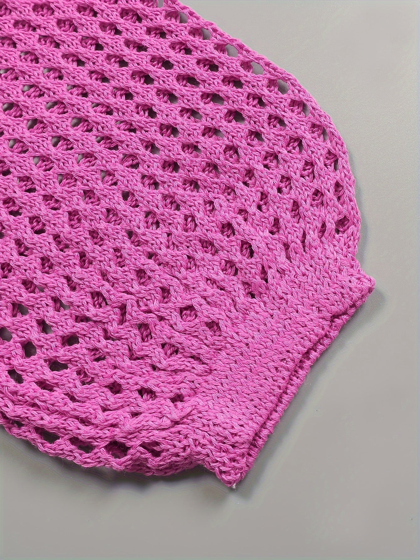 Long Sleeve Off-Shoulder Crop Top & High Waist Split Hem Skirt Set - Elegant Vacation Outfit with Tassel Details, Semi-Sheer Knit Fabric, and Crochet Fringe Hem - Polyester Womens Clothing for Summer