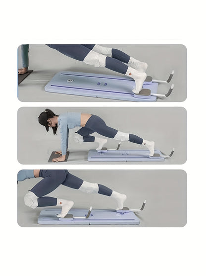 Multi-Functional Core Training Fitness Slider, PP Material, Automatic Rebound Abdominal Muscle Trainer, Home Workout Equipment with Support for Diverse Exercises - Uncharged