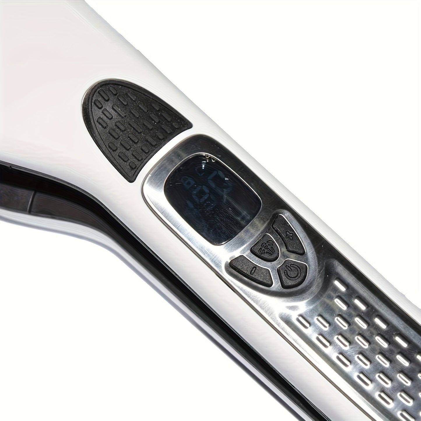 Steam Hair Straightener Flat Iron - Ceramic Ionic Plates, Detachable Comb, Adjustable Temperature, Digital LCD Display, Dual Voltage for Home and Salon Use