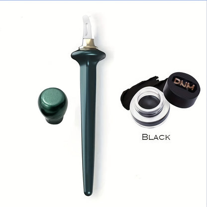 Precise Reusable Silicone Eyeliner Kit - Luxurious Cream, Smudge-Proof Waterproof, Effortless No-Skip Application - Premium Tool with Bonus High-Quality Eyeliner Cream