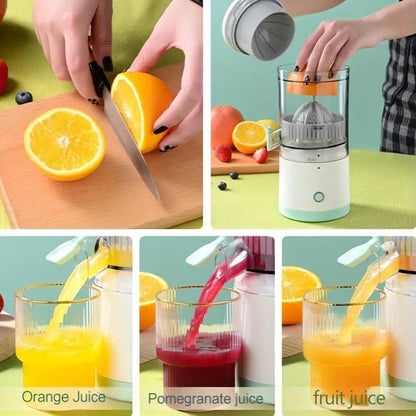 Compact Multifunctional Portable Juicer - Effortless Automatic Juicing, Efficient Separation, Convenient USB Rechargeable Design - Freshly Squeezed Orange Juice in a Compact Cup, Essential Kitchen Appliance for Home Cooking,