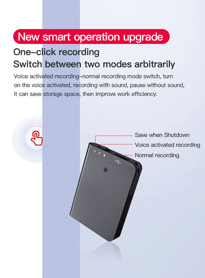 Small Voice Record Activated Mini Digital Voice Recorder Espia Micro Sound Dictaphone Secret Audio Recorder 8/16/32GB MP3 Player