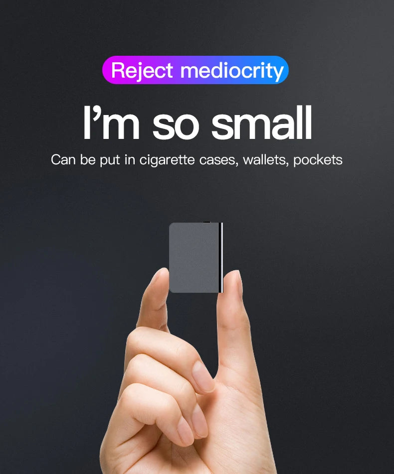 Small Voice Record Activated Mini Digital Voice Recorder Espia Micro Sound Dictaphone Secret Audio Recorder 8/16/32GB MP3 Player