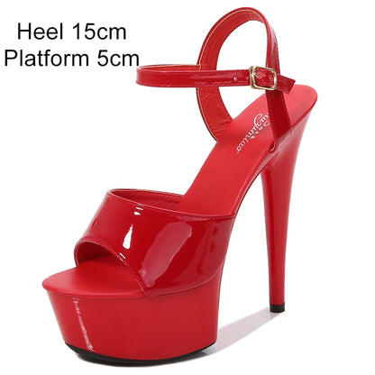 Ladies 2022 SUMMER SANDAL HEEL Pole Dance Shoes Stripper High Heels Women Sexy Shoes Sandals Party Club Platform High-heel Shoes