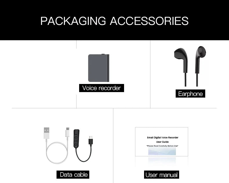 Small Voice Record Activated Mini Digital Voice Recorder Espia Micro Sound Dictaphone Secret Audio Recorder 8/16/32GB MP3 Player