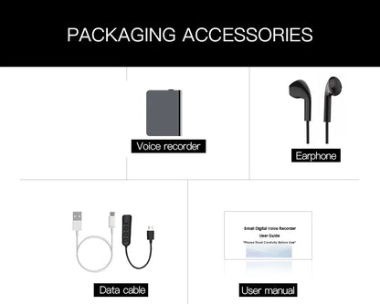 Small Voice Record Activated Mini Digital Voice Recorder Espia Micro Sound Dictaphone Secret Audio Recorder 8/16/32GB MP3 Player