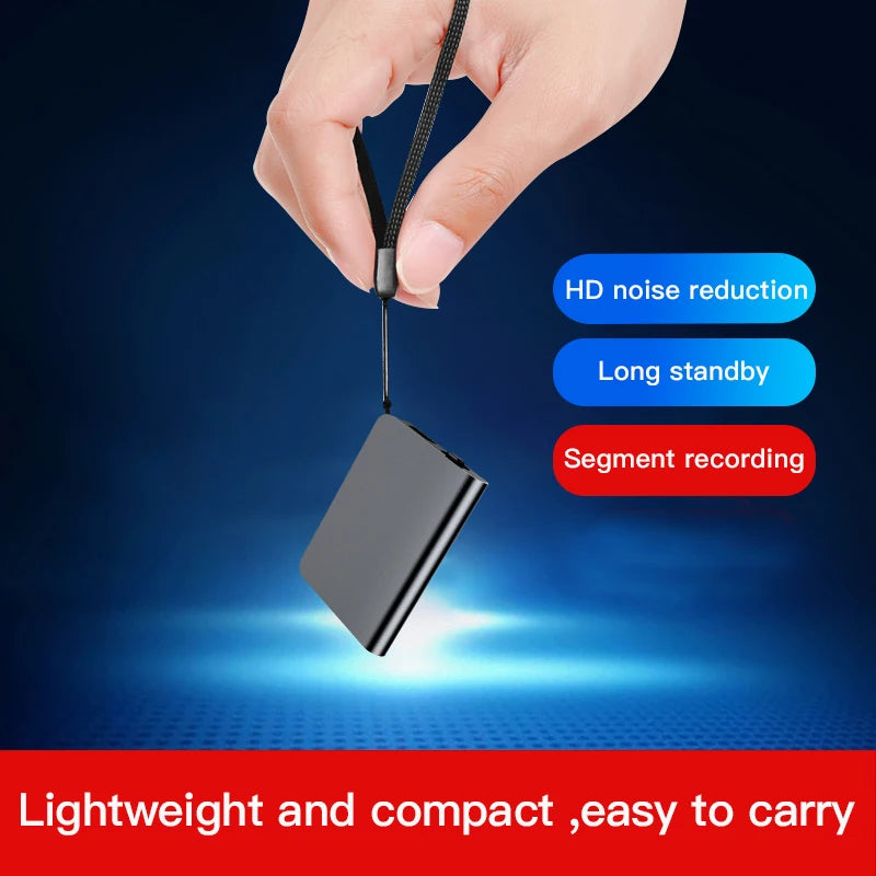 Small Voice Record Activated Mini Digital Voice Recorder Espia Micro Sound Dictaphone Secret Audio Recorder 8/16/32GB MP3 Player