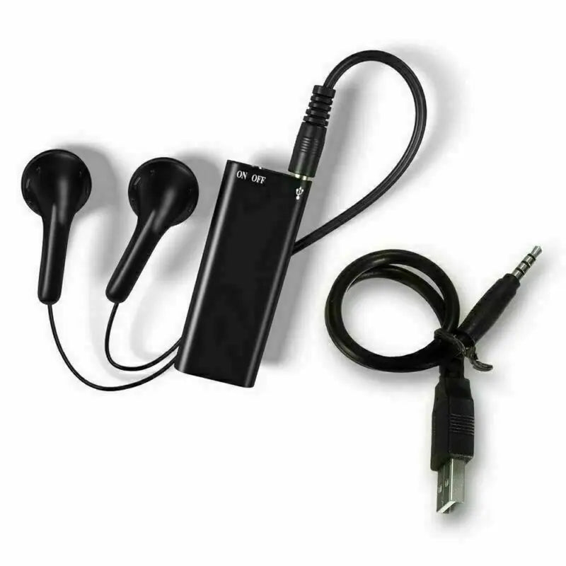 Small Voice Record Activated Mini Digital Voice Recorder Espia Micro Sound Dictaphone Secret Audio Recorder 8/16/32GB MP3 Player