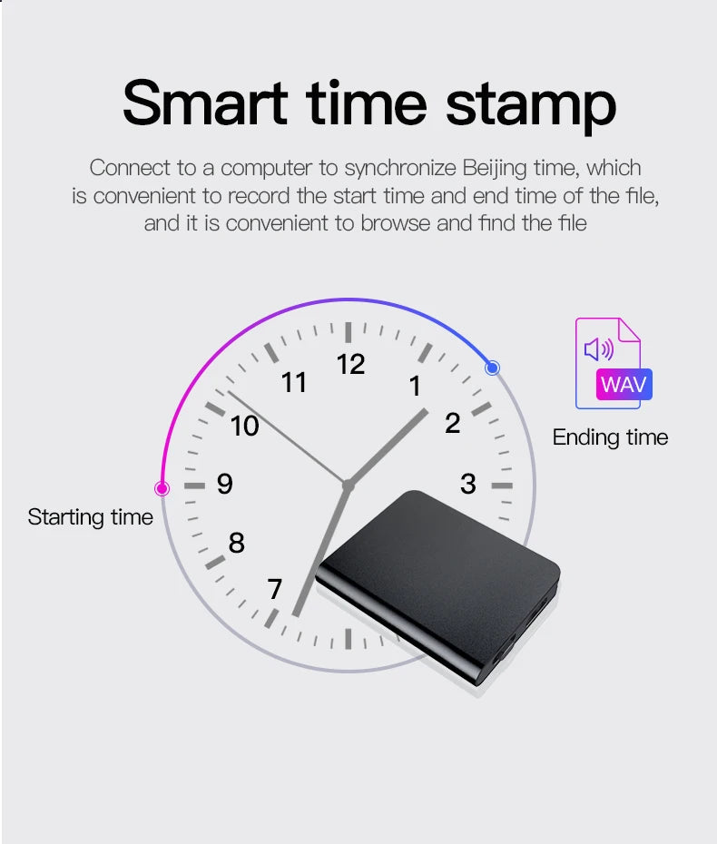 Small Voice Record Activated Mini Digital Voice Recorder Espia Micro Sound Dictaphone Secret Audio Recorder 8/16/32GB MP3 Player