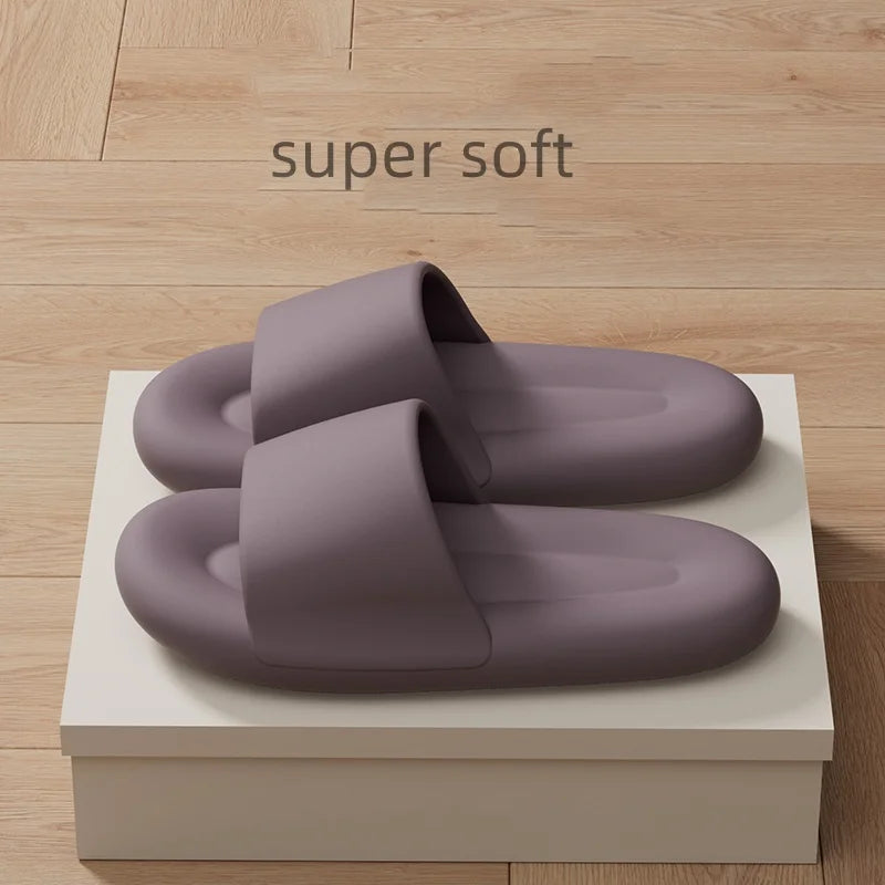Men's Women's Soft Sole Pillow Slippers Lightweight Open Toe Non Slip EVA Sandals Indoor Outdoor Quick Drying Bathroom Shoes