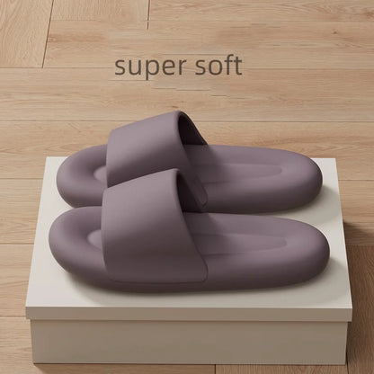 Men's Women's Soft Sole Pillow Slippers Lightweight Open Toe Non Slip EVA Sandals Indoor Outdoor Quick Drying Bathroom Shoes