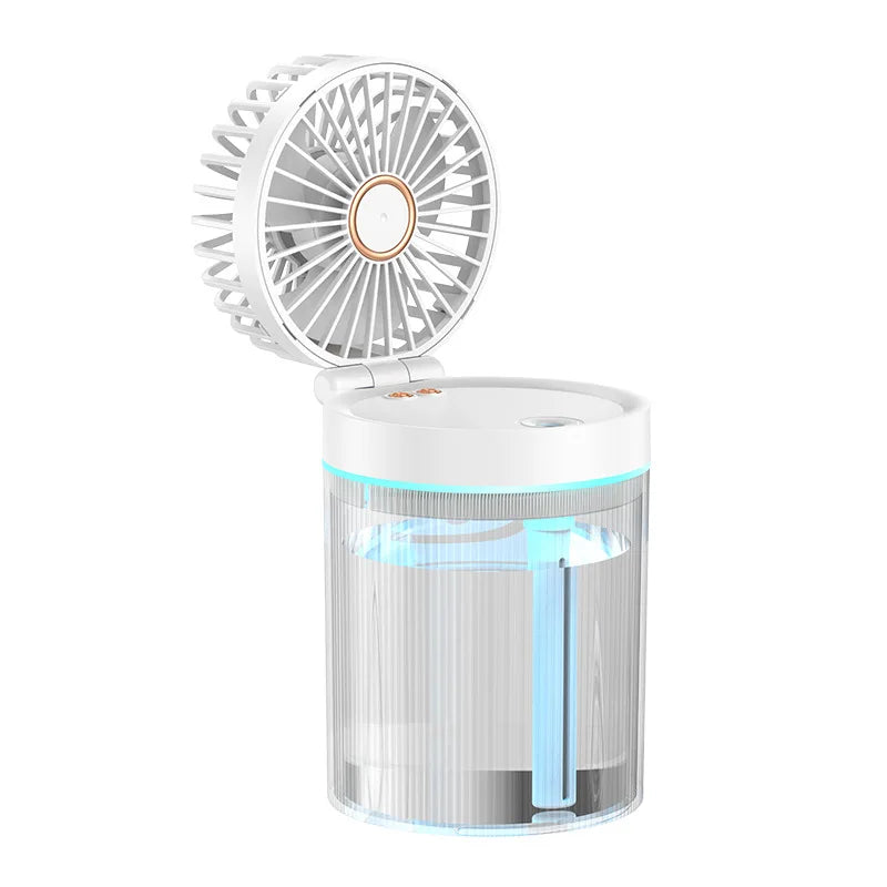 IRALAN Portable mini Fan AIr Conditioner Humidifier LED Night Lights 3 In 1 Home Fans for room Office Room decoration