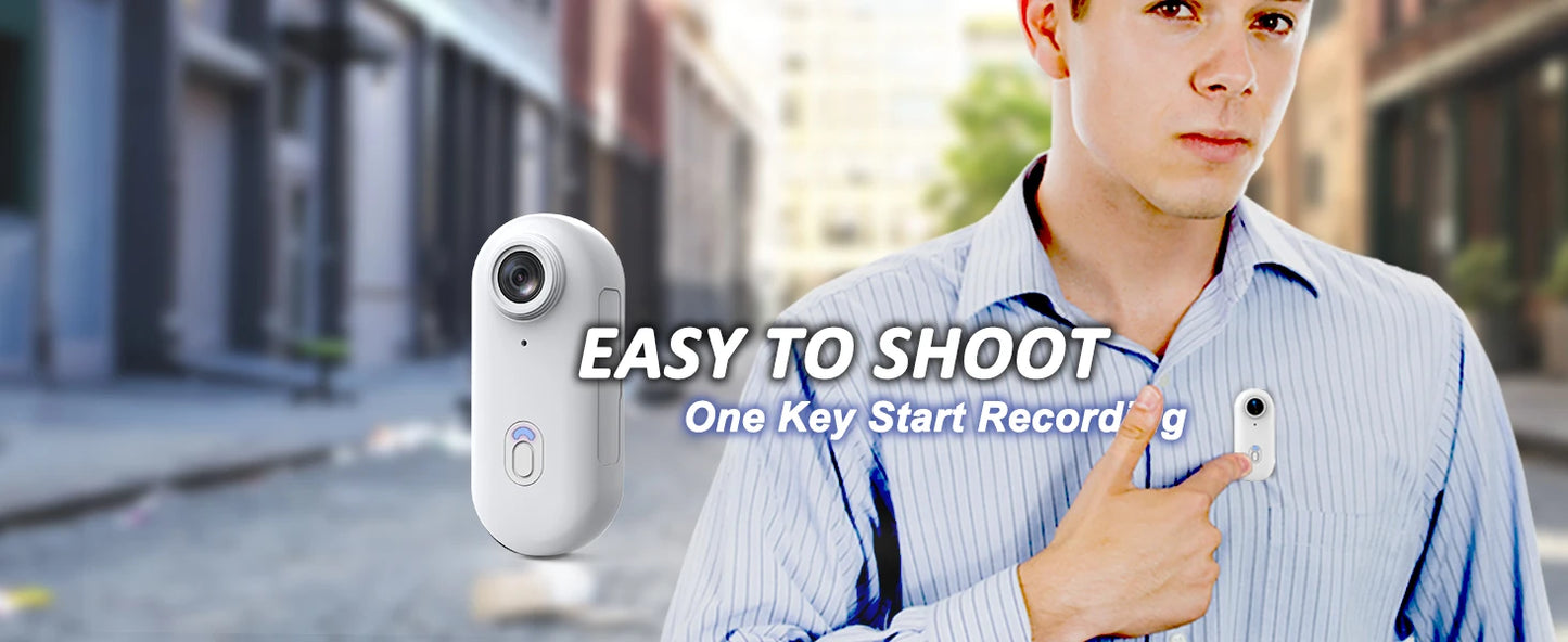 4K UHD Mini Vlog Camera Wireless WiFi Sports Action Camera Small Pocket Body Camcorder Photography Videography Portable Camera