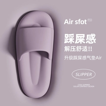Men's Women's Soft Sole Pillow Slippers Lightweight Open Toe Non Slip EVA Sandals Indoor Outdoor Quick Drying Bathroom Shoes