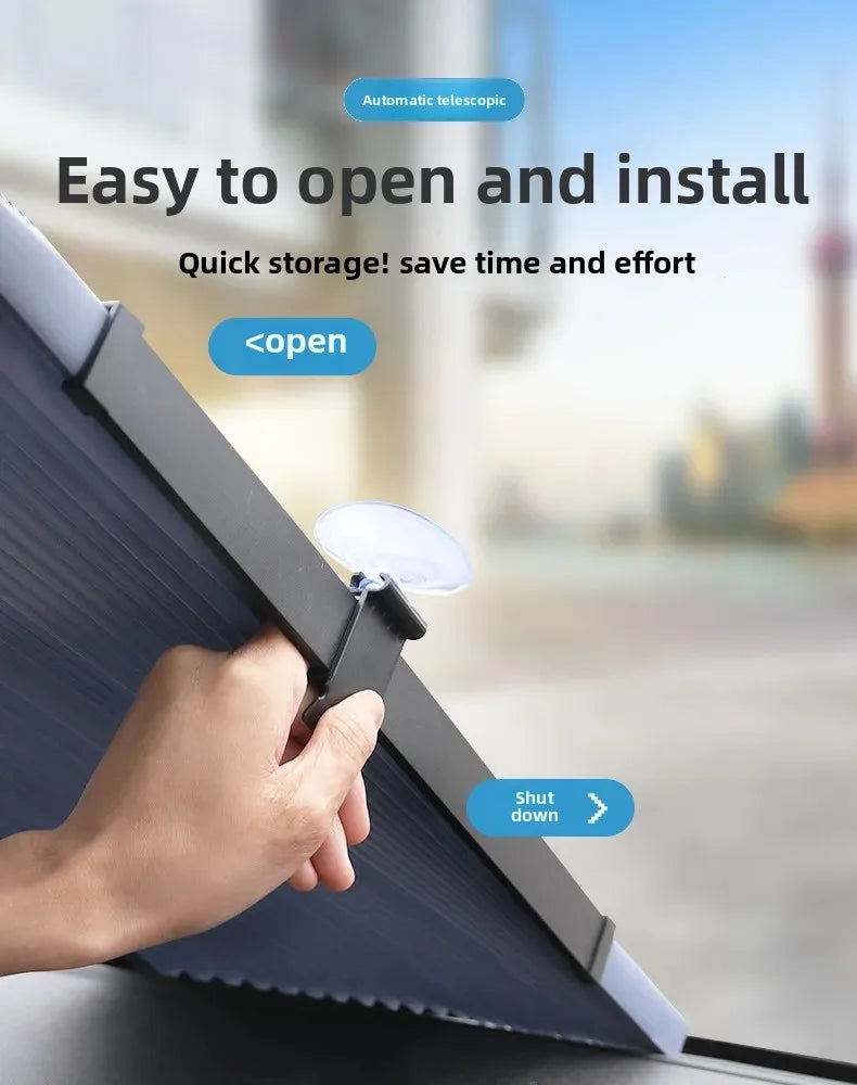 Foldable Car Sunshade Protector Auto Parasol Front Rear Window Sun Visor Winshield Sun Shade Covers UV Prevention for Car SUV