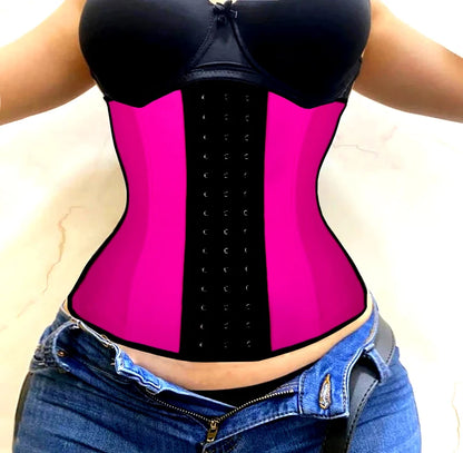 AfruliA Fajas Colombians Girdles Latex Waist Trainer Long Torso Corset Shapewear Slimming Belly Sheath Body Shaper 9 Steel Bones