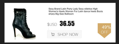 Women's Fashion Party Outdoor Sexy stilettos High Heels slippers Latin Women Latin dance heels Boots shoes 2020 For Ballroom