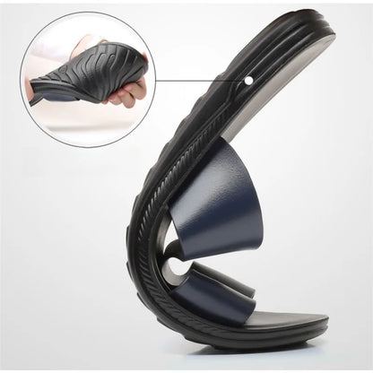 Slippers Outdoor Summer Wear-resistant Anti-slip Joker Trend Soft-soled Men's Casual Shoes.