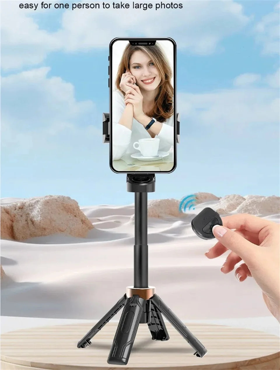FGCLSY Mobile selfie stick handle, tripod photography tool handheld stabilizer shooting assistant multifunctional portable stand