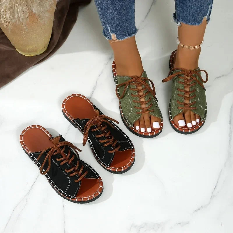 Women Slippers Casual Beach Holiday Slippers Summer Fashion Outdoor Flat Shoes Open Toe Sandals Slides Women Zapatos De Mujer