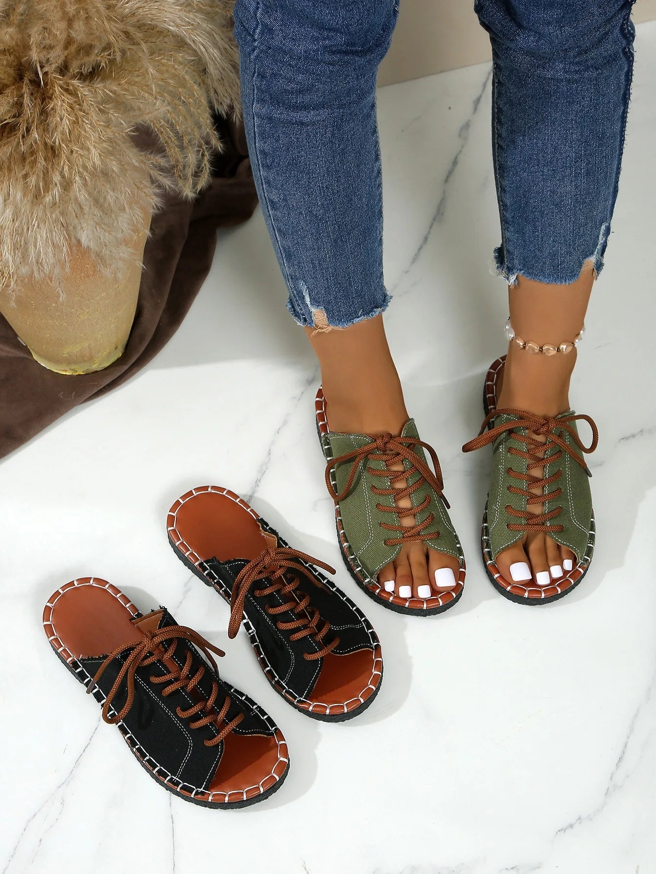Women Slippers Casual Beach Holiday Slippers Summer Fashion Outdoor Flat Shoes Open Toe Sandals Slides Women Zapatos De Mujer
