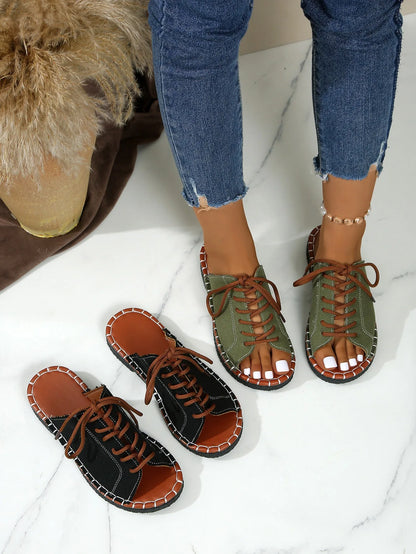 Women Slippers Casual Beach Holiday Slippers Summer Fashion Outdoor Flat Shoes Open Toe Sandals Slides Women Zapatos De Mujer