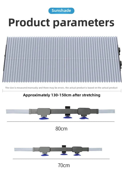 Foldable Car Sunshade Protector Auto Parasol Front Rear Window Sun Visor Winshield Sun Shade Covers UV Prevention for Car SUV