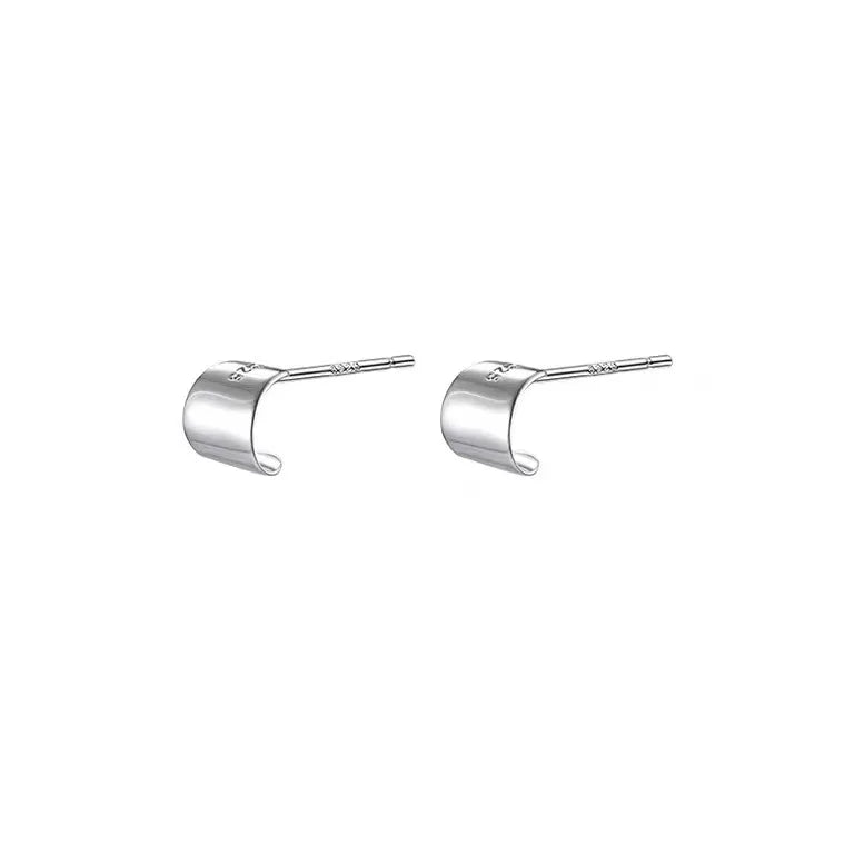 Unique Geometric Irregular Striped Large Ear Buckle Earrings for Women Creative Metal Gold Color Fan Shaped Earring Jewelry Gift