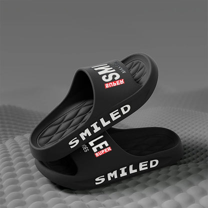 ZHIDA Summer Men Slippers Outer Wear Beach Sports Sandals Home Bathing Cool Slippers EVA Outsole Slides Soft Thick Sole Sandals