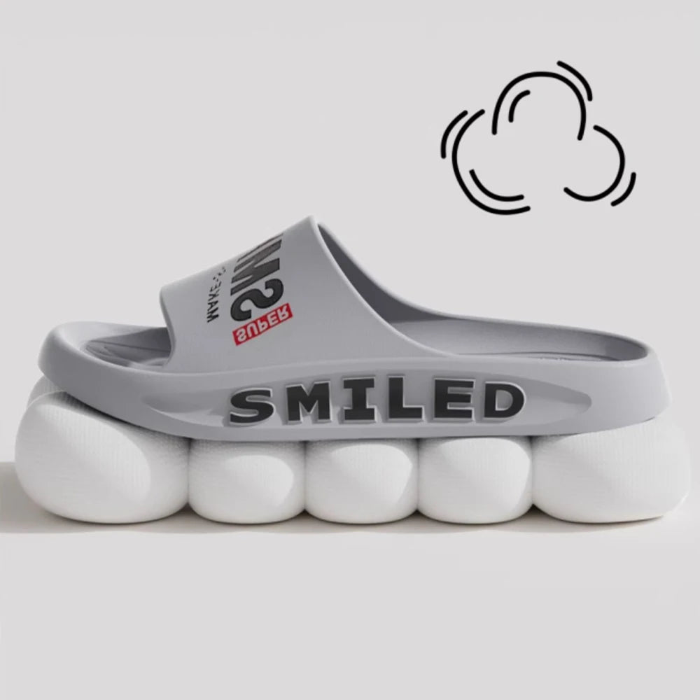 ZHIDA Summer Men Slippers Outer Wear Beach Sports Sandals Home Bathing Cool Slippers EVA Outsole Slides Soft Thick Sole Sandals