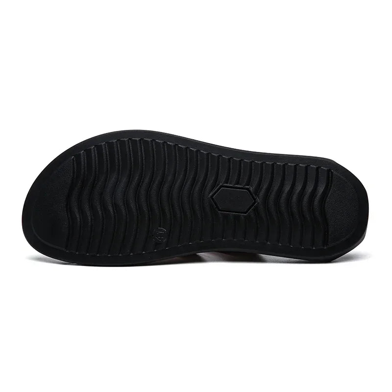 Mens Flip Flops Artificial Leather Slippers Beach Shoes Summer Casual Chanclas Hombre Infradito Uomo Japonki Sales Promotion