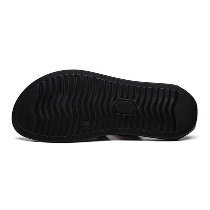 Mens Flip Flops Artificial Leather Slippers Beach Shoes Summer Casual Chanclas Hombre Infradito Uomo Japonki Sales Promotion
