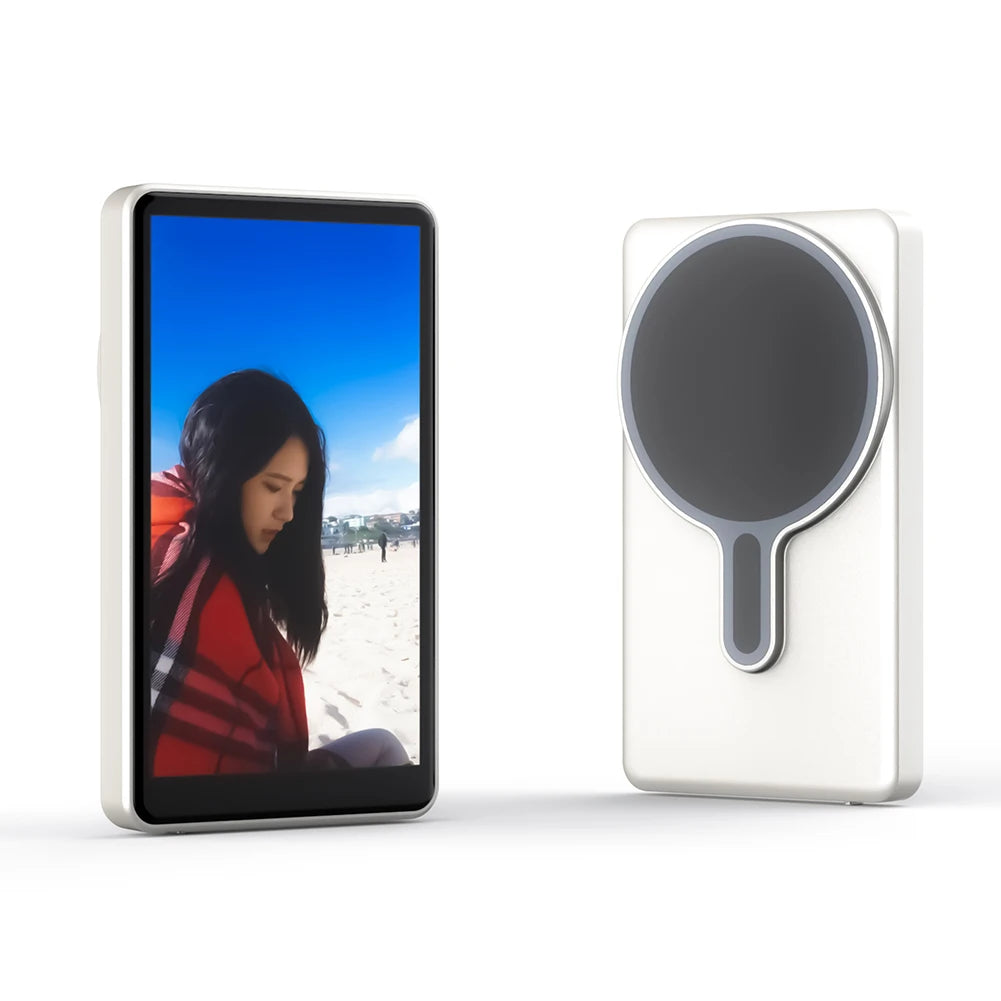 Selfie Monitor Screen with Remote Control Rear Camera Screen Wireless Connection Magnetic Mount Back Screen for Vlog Live Stream