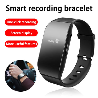 Mini Digital Voice Recorder 4GB Wrist Watch Audio Recording Dictaphone Noise Reduction Sound Recording MP3 Player for Business