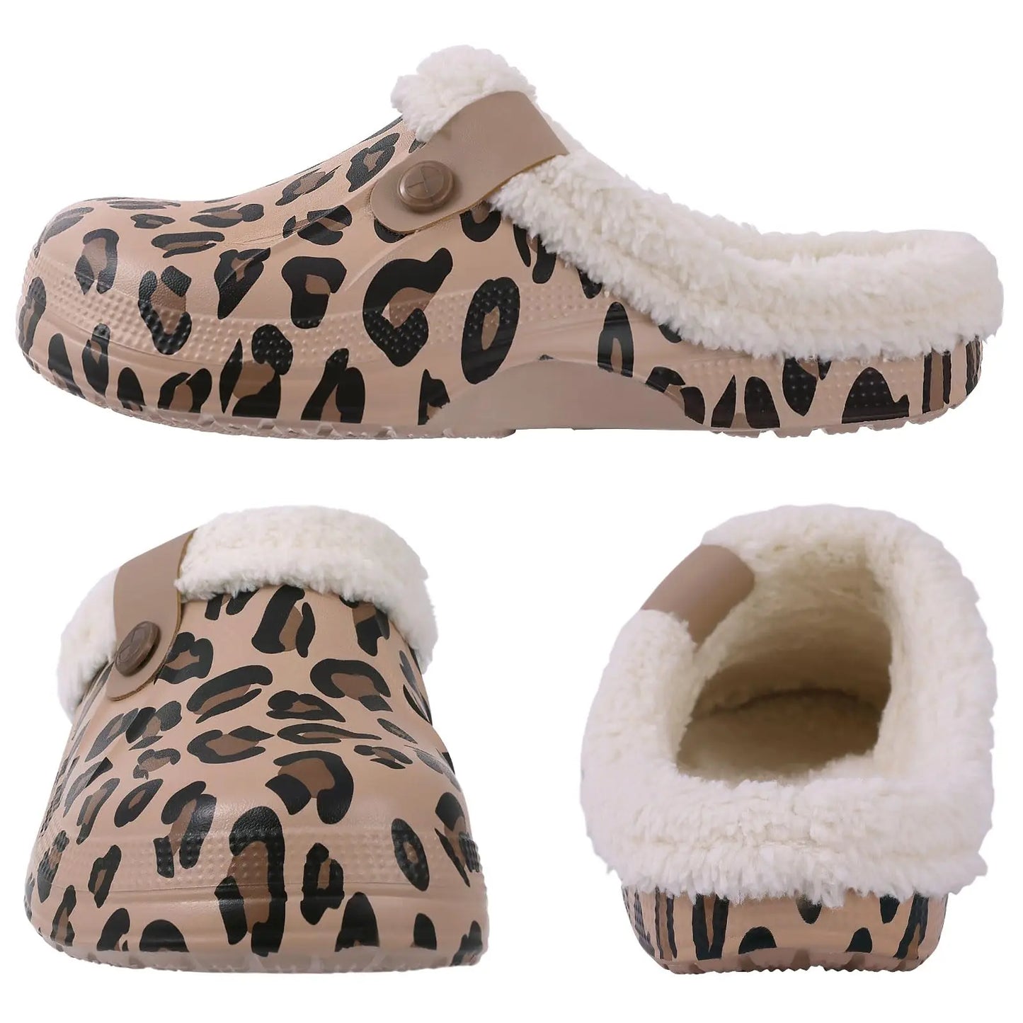 Fashion Men Cotton Slippers Winter Women Men Short Plush Slippers Casual Waterproof Garden Men Shoes New Fur Furry Cotton Shoes