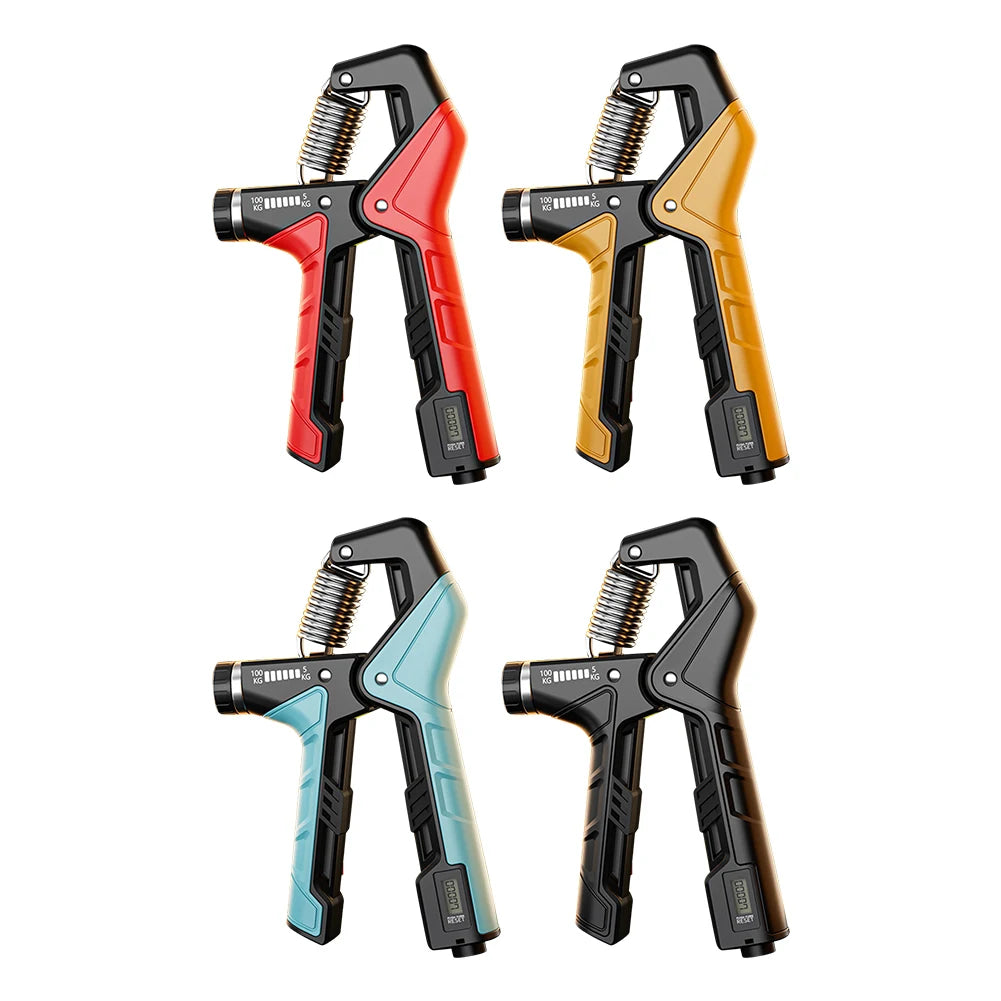 Hand Grip Strengthener Arm Wrist Forearm Trainer Anti Slip Ergonomic Handle 5-100KG Resistance Adjustable for Arm Wrists Fingers