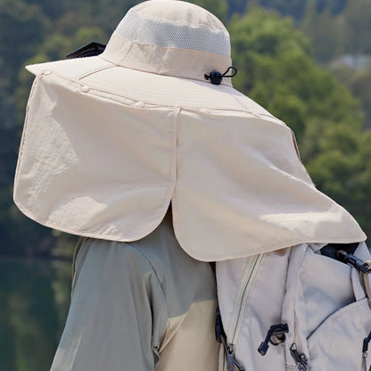 Solar-Powered Outdoor Cooling Fan Hat with Adjustable Brim - UV Protection Sun Cap for Fishing, Hiking & Summer Travel