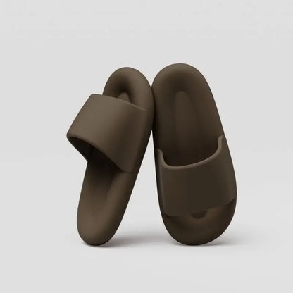 Men's Women's Soft Sole Pillow Slippers Lightweight Open Toe Non Slip EVA Sandals Indoor Outdoor Quick Drying Bathroom Shoes
