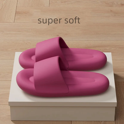 Men's Women's Soft Sole Pillow Slippers Lightweight Open Toe Non Slip EVA Sandals Indoor Outdoor Quick Drying Bathroom Shoes