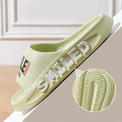 ZHIDA Summer Men Slippers Outer Wear Beach Sports Sandals Home Bathing Cool Slippers EVA Outsole Slides Soft Thick Sole Sandals