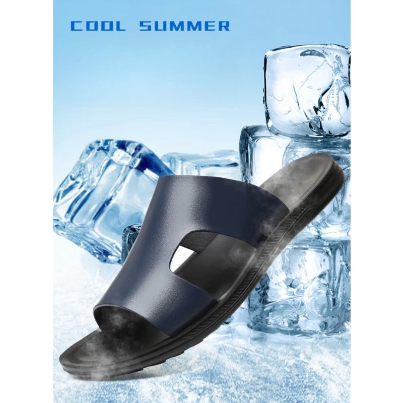 Slippers Outdoor Summer Wear-resistant Anti-slip Joker Trend Soft-soled Men's Casual Shoes.