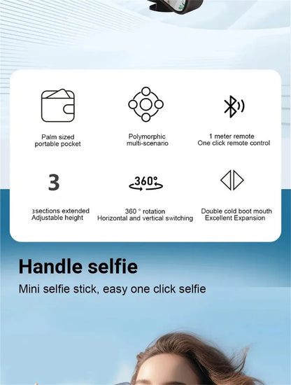 FGCLSY Mobile selfie stick handle, tripod photography tool handheld stabilizer shooting assistant multifunctional portable stand