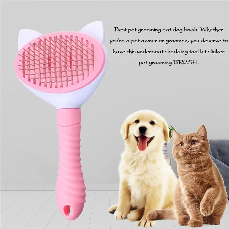 Pet Comb Cat Cleaning Supplies High Quality Self cleaning Brush Professional Grooming brush for Dogs, Cats pets Glove dog Bath
