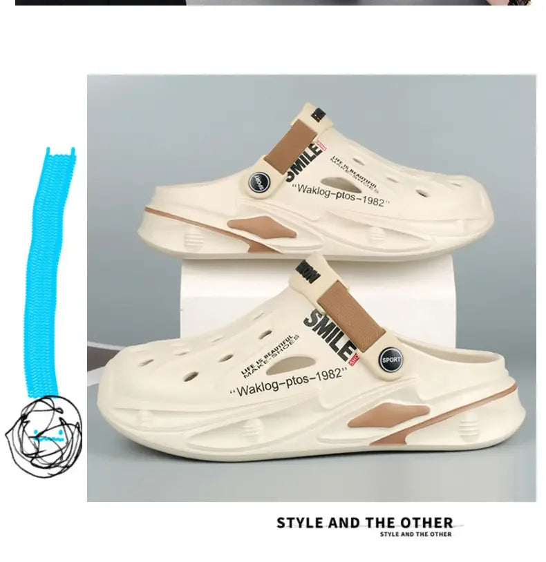 Men Summer Massage Slippers Women Indoor Soft Garden Bottom Slippers Outdoor Sandals Male Flip Flops Sandals Beach Casual Shoes