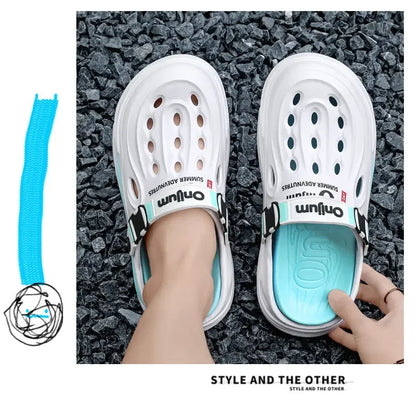 Men Summer Massage Slippers Outdoor Beach Sandals Women Soft Clogs Garden Bottom Indoor Flip Flops Male Sandals Casual Shoes
